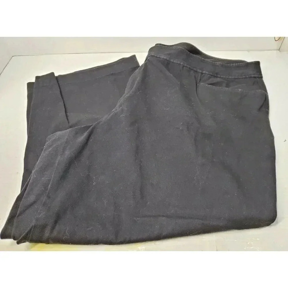 Chaps Pants - CHAP BLACK CROPPED PLUS THE 24W, INSEAM 26.5"